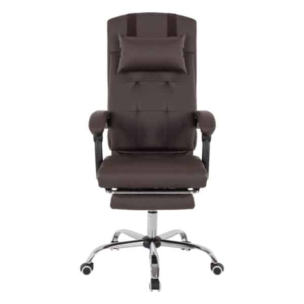 ΠΟΛΥΘΡΟΝΑ ΓΡΑΦΕΙΟΥ ΔΙΕΥΘΥΝΤΙΚΗ ΚΑΦΕ HM1057.19 ΜΕ ΠΤΥΣΣΟΜΕΝΟ ΥΠΟΠΟΔΙΟ 58x71x128Y εκ. - Image 3