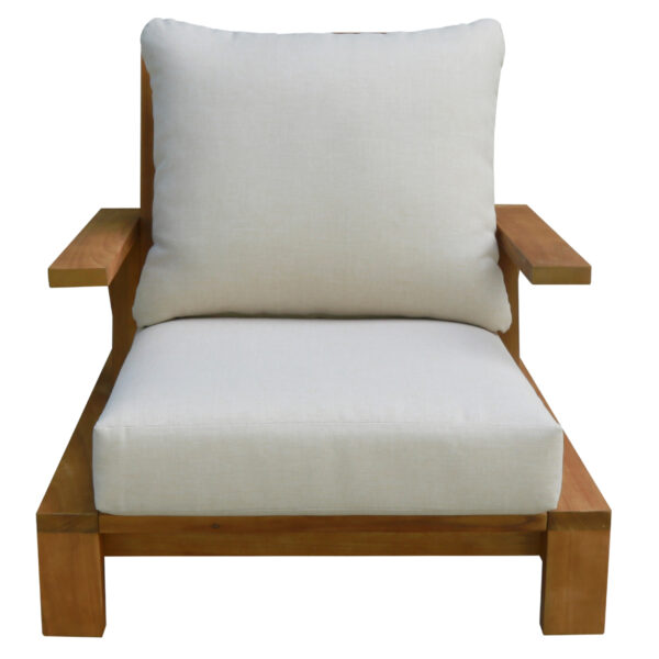 ΠΟΛΥΘΡΟΝΑ LOUNGE MIREX HM6641 ΞΥΛΟ ΑΚΑΚΙΑΣ ΦΥΣΙΚΟ-ΕΚΡΟΥ ΜΑΞΙΛΑΡΙΑ 81x96x68Υεκ - Image 3