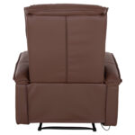 ΠΟΛΥΘΡΟΝΑ RELAX ΜΕ ΜΗΧΑΝΙΣΜΟ MASSAGE ROCCA HM0026.03 PU ΚΑΦΕ ΣΚΟΥΡΟ 80x96x97 εκ. - Image 6