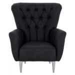ΠΟΛΥΘΡΟΝΑ ΜΠΕΡΖΕΡΑ Τ. CHESTERFIELD ΣΕ ΧΡΩΜΑ ΜΑΥΡΟ HM9217.01 87x88x100 εκ. - Image 3