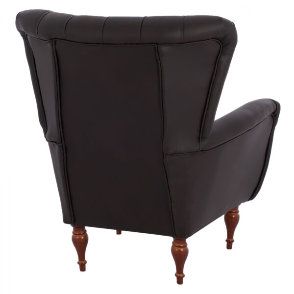 ΠΟΛΥΘΡΟΝΑ ΜΠΕΡΖΕΡΑ Τ. CHESTERFIELD ΣΕ ΧΡΩΜΑ ΚΑΦΕ HM9217.03 87x88x100 εκ. - Image 5