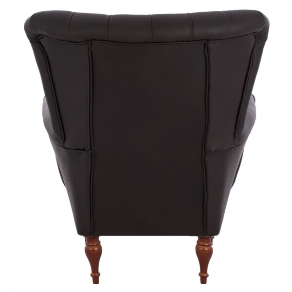 ΠΟΛΥΘΡΟΝΑ ΜΠΕΡΖΕΡΑ Τ. CHESTERFIELD ΣΕ ΧΡΩΜΑ ΚΑΦΕ HM9217.03 87x88x100 εκ. - Image 6