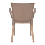 ΠΟΛΥΘΡΟΝΑ ΠΟΛΥΠΡΟΠΥΛΕΝΙΟΥ RATTAN ΠΟΔΙ ALU HM5591.02 ΚΑΠΟΥΤΣΙΝΟ 60x60x82 cm - Image 6