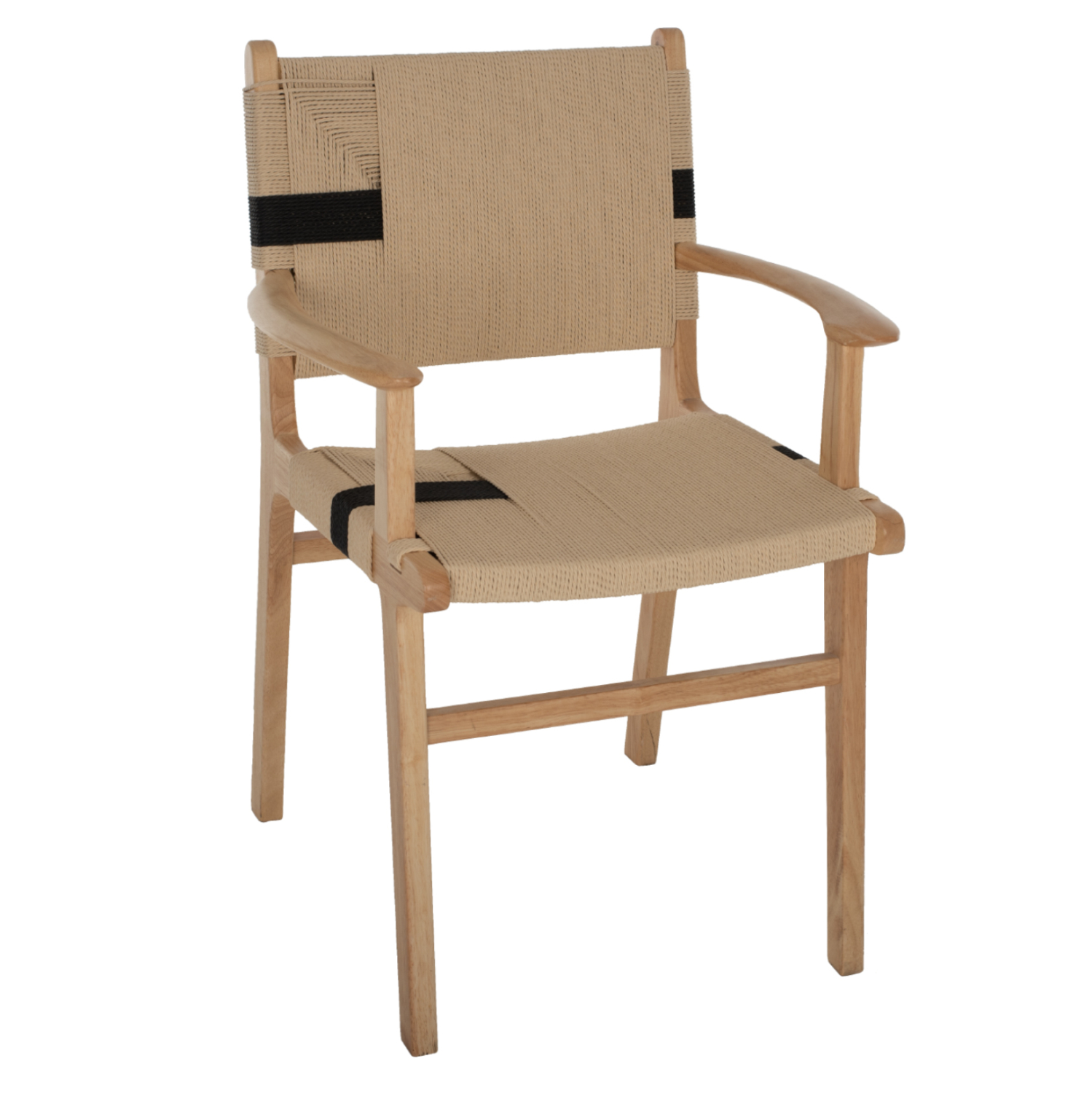 HM9324.01 ΠΟΛΥΘΡΟΝΑ BAND RUBBERWOOD ΚΑΙ ΣΧΟΙΝΙ 62,5x60x88Yεκ.HM9324.01 - Image 1