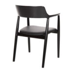 ΠΟΛΥΘΡΟΝΑ ΤΡΑΠΕΖΑΡΙΑΣ KINGSLEY HM9634.02 ΞΥΛΟ ΜΑΟΝΙ- ΜΑΥΡΟ VINYL 58x53x80Yεκ. - Image 5