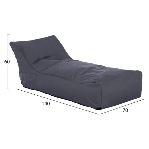 ΠΟΥΦ ALOK HM5806.02 ΓΚΡΙ ΜΕ UV PROTECTION  140x70x60Υ εκ. - Image 2