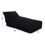 ΠΟΥΦ ALOK HM5806.04 ΜΑΥΡΟ ΜΕ UV PROTECTION 140x70x60Υ εκ. - Image 2