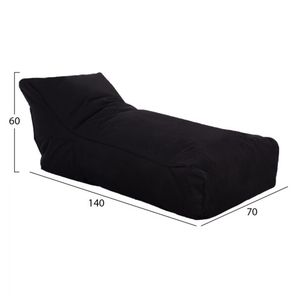 ΠΟΥΦ ALOK HM5806.04 ΜΑΥΡΟ ΜΕ UV PROTECTION 140x70x60Υ εκ. - Image 2