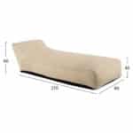 ΠΟΥΦ TANEA HM5807.01 ΜΠΕΖ ΜΕ UV PROTECTION 80x210x45-60 εκ. - Image 2