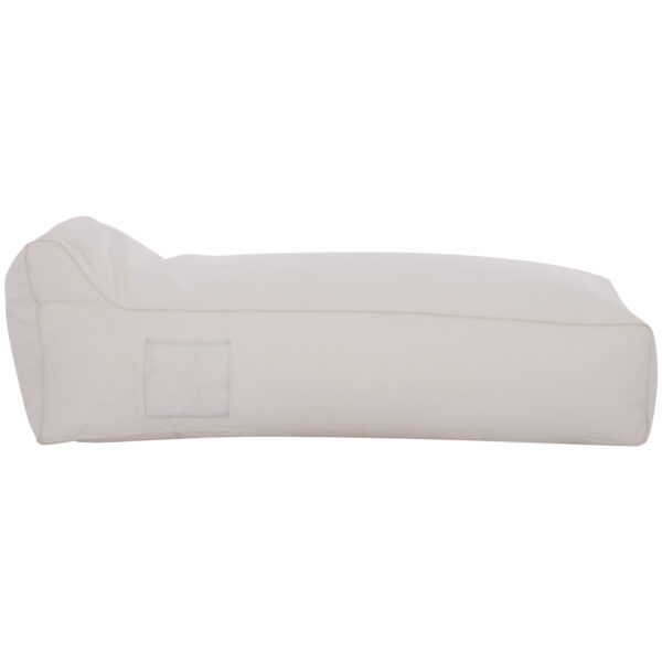 ΠΟΥΦ ΞΑΠΛΩΣΤΡΑ WADELIN HM5774.11 ΜΕ TEXTILINE ΛΕΥΚΟ 190x80x40-60Υ εκ. - Image 3