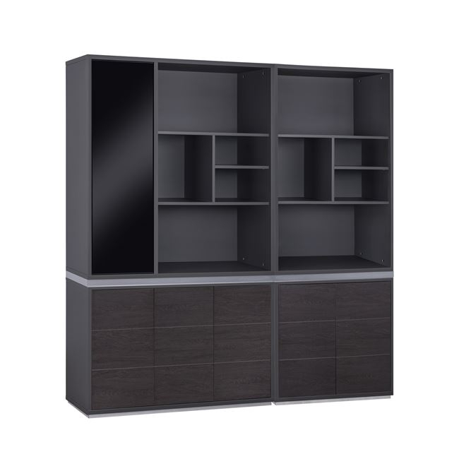 HM 2091L +HM2090 ΣΕΤ 2 ΤΜΧ ΒΙΒΛΙΟΘΗΚΗ ΓΡΑΦΕΙΟΥ ΕΠΑΓΓΕΛΜΑΤΙΚΗ ROSEWOOD HM11200 - Image 1
