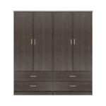 ΣΕΤ 2 ΤΜΧ ΝΤΟΥΛΑΠΑ 4ΦΥΛΛΗ ΜΕ 4 ΣΥΡΤΑΡΙΑ ZEBRANO 160X42X181 HM11349.01