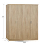 ΣΕΤ 2 ΤΜΧ ΝΤΟΥΛΑΠΑ 4ΦΥΛΛΗ SONAMA 160X42X181 HM11350.02 - Image 2