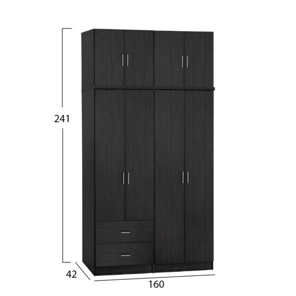 ΣΕΤ 4 ΤΜΧ ΝΤΟΥΠΑΛΑ 4ΦΥΛΛΗ ΜΕ ΠΑΤΑΡΙ ZEBRANO 160X42X241 HM11355.01 - Image 2