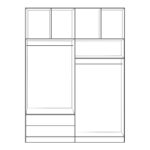 ΣΕΤ 4 ΤΜΧ ΝΤΟΥΠΑΛΑ 4ΦΥΛΛΗ ΜΕ ΠΑΤΑΡΙ ZEBRANO 160X42X241 HM11355.01 - Image 3