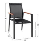 ΣΕΤ 5 ΤΜΧ ΜΕ ΤΡΑΠΕΖΙ POLYWOOD& ΠΟΛΥΘΡΟΝΕΣ MILLER ΓΚΡΙ HM10503.10 - Image 3
