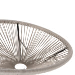 ΣΕΤ ΕΞΩΤΕΡΙΚΟΥ ΧΩΡΟΥ 3ΤΜΧ ACAPULCO HM11861.03 P.E.RATTAN ΕΚΡΟΥ-ΜΕΤΑΛΛΟ ΣΕ ΜΑΥΡΟ - Image 6