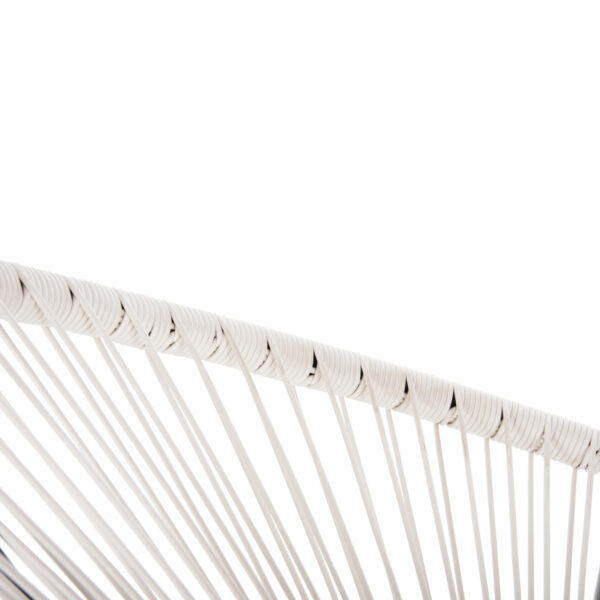 ΣΕΤ ΕΞΩΤΕΡΙΚΟΥ ΧΩΡΟΥ 3ΤΜΧ ACAPULCO HM11861.12 P.E.RATTAN ΛΕΥΚΟ-ΜΕΤΑΛΛΟ ΣΕ ΜΑΥΡΟ - Image 6