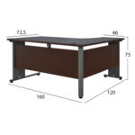 ΣΕΤ ΓΡΑΦΕΙΟΥ 3ΤΜΧ ΣΕ ΧΡΩΜΑ WENGE HM10204.02L - Image 2