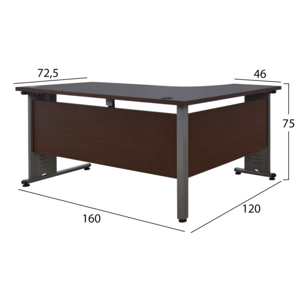 ΣΕΤ ΓΡΑΦΕΙΟΥ 3ΤΜΧ ΣΕ ΧΡΩΜΑ WENGE HM10204.02L - Image 2
