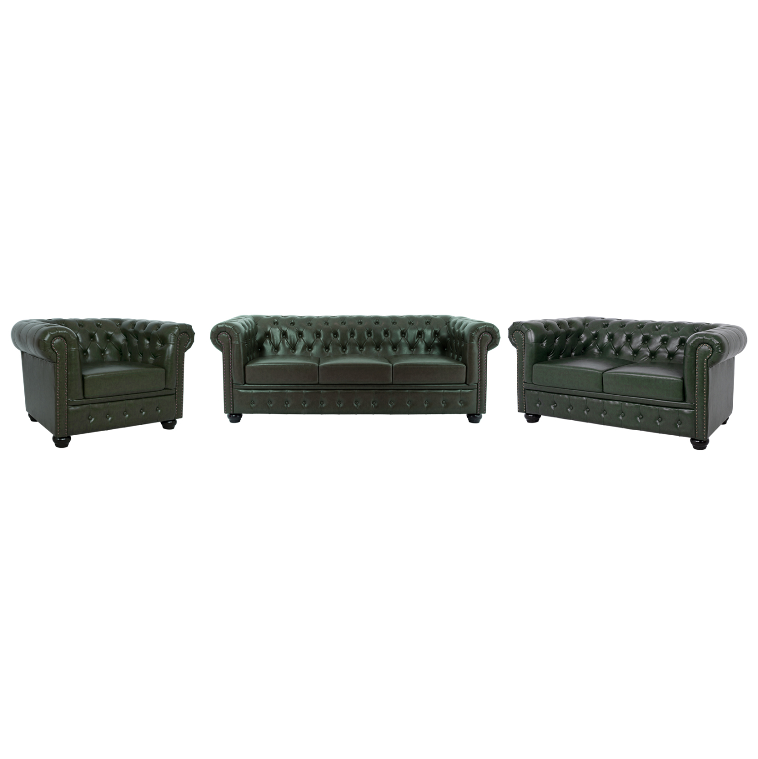HM10912.08 ΣΕΤ ΣΑΛΟΝΙ 3ΤΜΧ MOBAR HM10912.08 PU ΔΕΡΜΑ Τ.CHESTERFIELD ΚΥΠΑΡΙΣΣΙ - Image 1