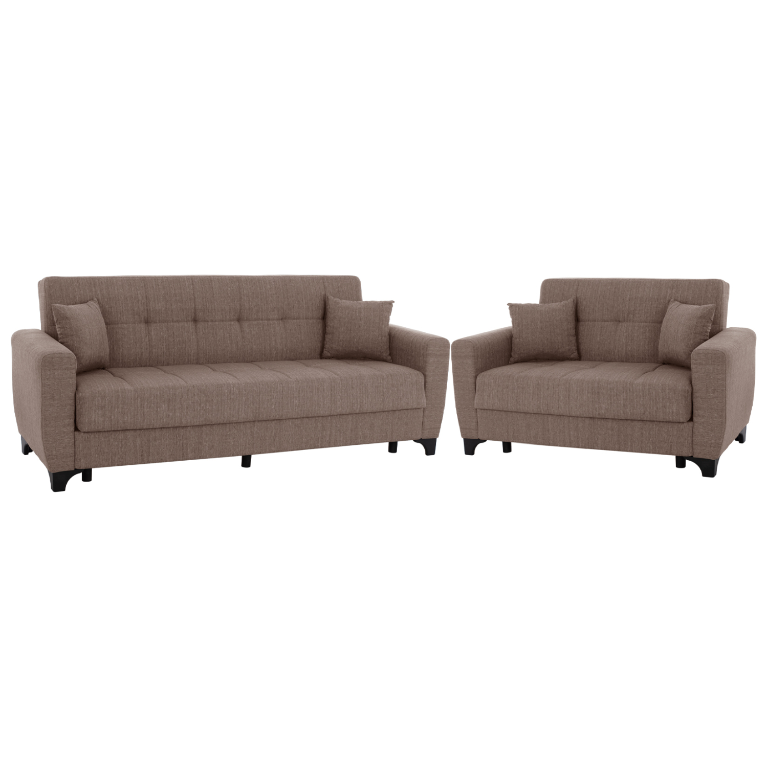 HM3242.02+HM3243.02 ΣΕΤ ΣΑΛΟΝΙΟΥ ΨΗΛΗ ΠΛΑΤΗ 2ΘΕΣΙΟΣ & 3ΘΕΣΙΟΣ HM11748.02-ΜΠΕΖ - Image 1
