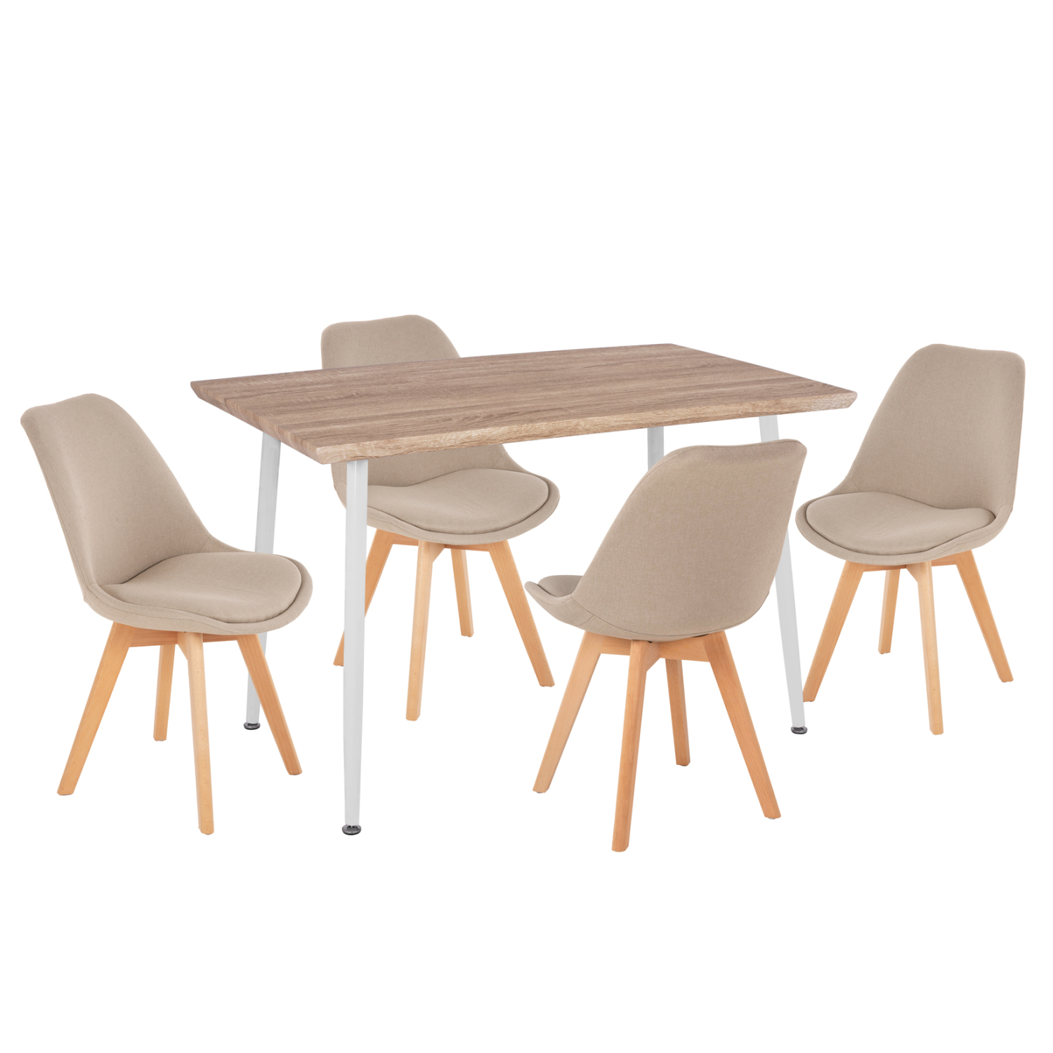 HM10382 ΣΕΤ ΤΡΑΠΕΖΑΡΙΑΣ 5ΤΜΧ PALOMA HM10382 MDF TOP ΣΕ SONAMA--ΜΠΕΖ ΚΑΡΕΚΛΕΣ - Image 1