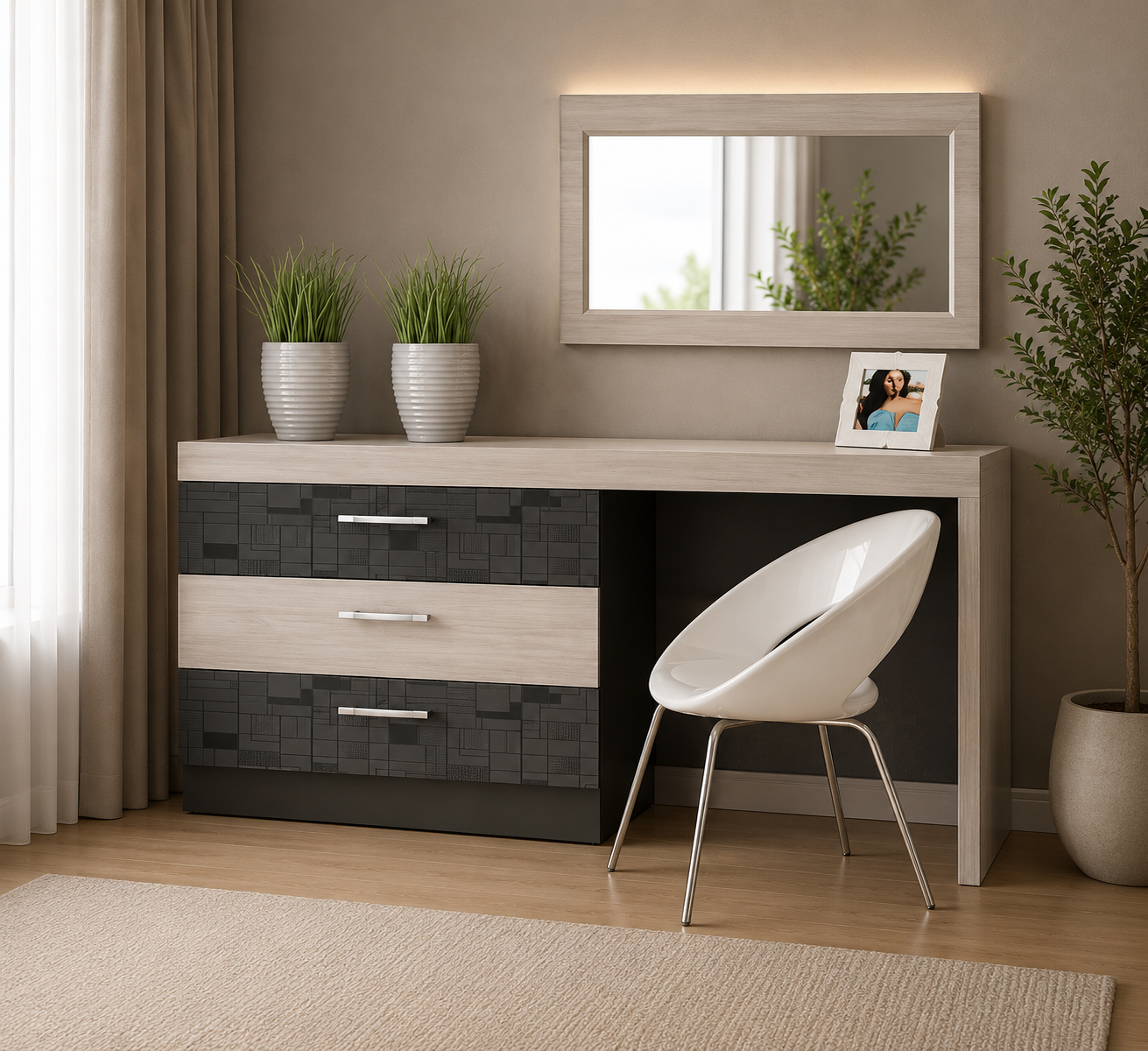 Συρταριέρα Συρταριέρα ,Como ,130x43x75 εκ., Genomax - Image 1