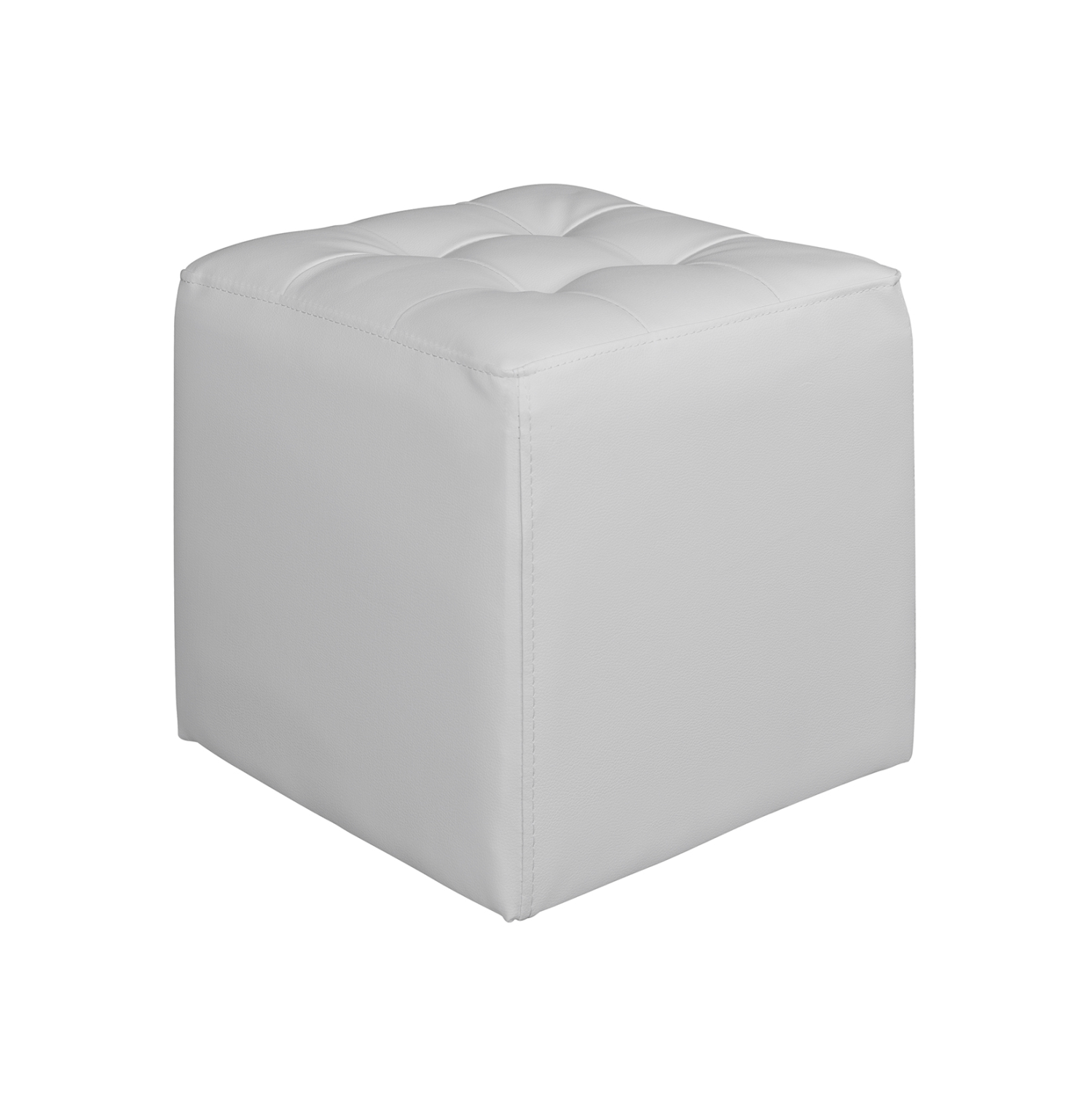 HM264.02 ΣΚΑΜΠΩ 37Χ37Χ35εκ ΜΕ PU ΛΕΥΚΟ PUNK HM264.02 - Image 1