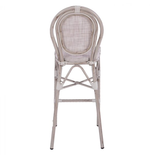 ΣΚΑΜΠΩ ΑΛΟΥΜΙΝΙΟΥ BAMBOO LOOK ΠΑΤΙΝΑ ΛΕΥΚΟ ΜΕ TEXTLINE HM5110 41x52x116 εκ. - Image 5