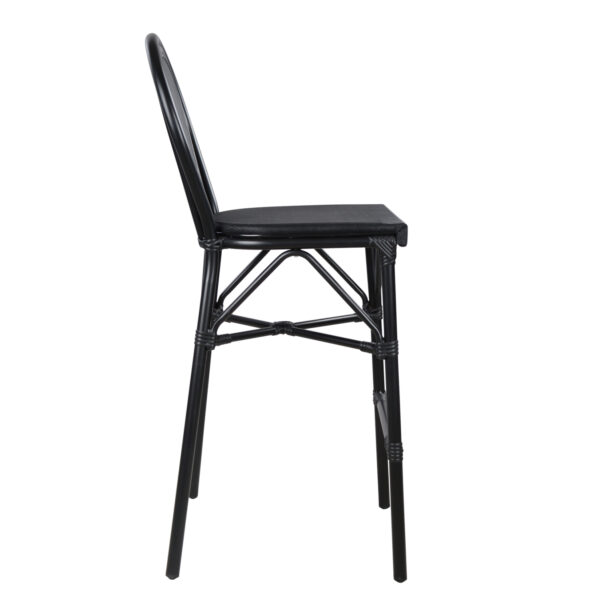 ΣΚΑΜΠΟ ΑΛΟΥΜΙΝΙΟΥ AZARIA HM5060 BAMBOO LOOK ΜΑΥΡΟ ΜΕ TEXTLINE 44x52x115Υεκ. - Image 3