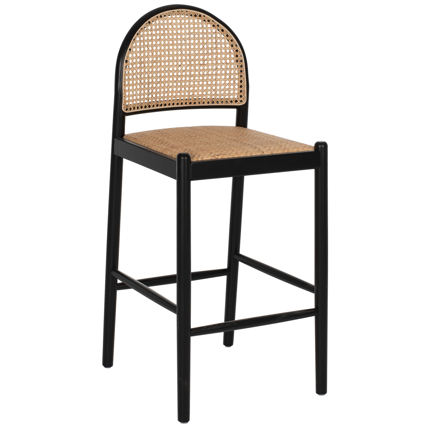 HM9408.02 ΣΚΑΜΠΟ ΑΠΟ ΟΞΙΑ-RATTAN ΑΨΙΔΑ ΠΛΑΤΗ ΜΑΥΡΟ 43,5x50x98ΥεκHM9408.02 - Image 1