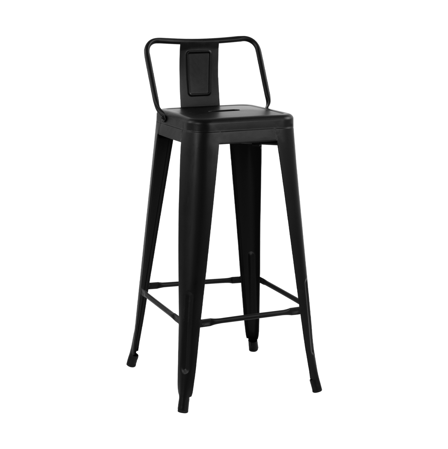 HM8643.22 ΣΚΑΜΠΟ BAR ΜΕΤΑΛΛΙΚΟ MELITA ME ΠΛΑΤΗ ΜΑΥΡΟ ΜΑΤ 43Χ43Χ95Υεκ. HM8643.22 - Image 1