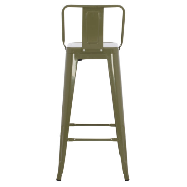 ΣΚΑΜΠΟ BAR ΜΕΤΑΛΛΙΚΟ MELITA ME ΠΛΑΤΗ ΣΕ DARK OLIVE GREEN HM8643.03 43Χ43Χ100εκ. - Image 6