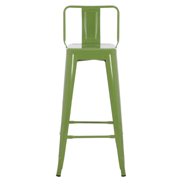 ΣΚΑΜΠΟ BAR ΜΕΤΑΛΛΙΚΟ MELITA ME ΠΛΑΤΗ ΣΕ LIGHT OLIVE GREEN HM8643.13 43Χ43Χ100εκ. - Image 3