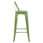 ΣΚΑΜΠΟ BAR ΜΕΤΑΛΛΙΚΟ MELITA ME ΠΛΑΤΗ ΣΕ LIGHT OLIVE GREEN HM8643.13 43Χ43Χ100εκ. - Image 4