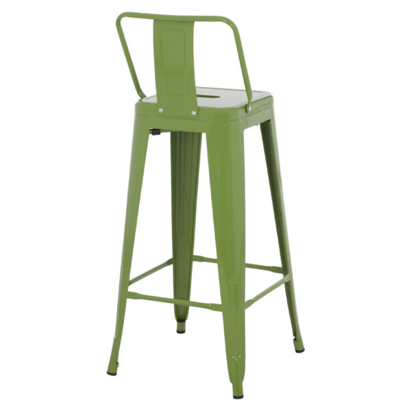 ΣΚΑΜΠΟ BAR ΜΕΤΑΛΛΙΚΟ MELITA ME ΠΛΑΤΗ ΣΕ LIGHT OLIVE GREEN HM8643.13 43Χ43Χ100εκ. - Image 5