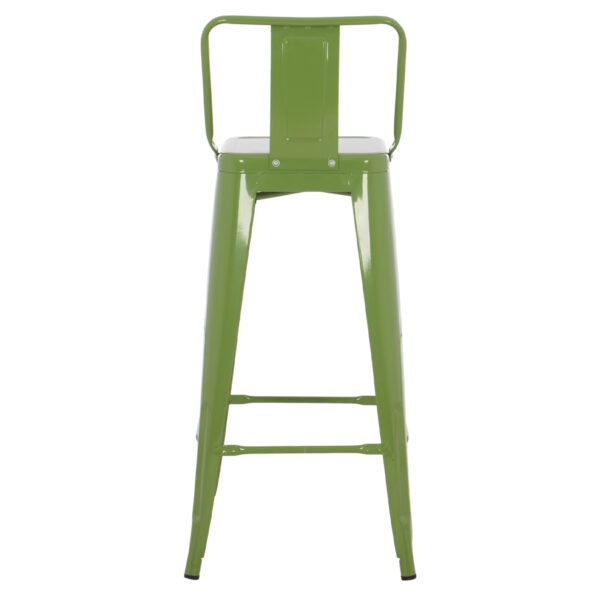 ΣΚΑΜΠΟ BAR ΜΕΤΑΛΛΙΚΟ MELITA ME ΠΛΑΤΗ ΣΕ LIGHT OLIVE GREEN HM8643.13 43Χ43Χ100εκ. - Image 6