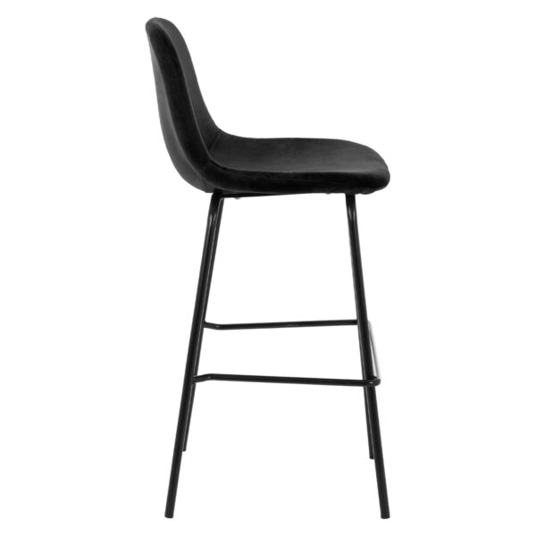 ΣΚΑΜΠΟ VINCENT HM9298.14 ΜΕΣΑΙΟΥ ΥΨΟΥΣ ΜΑΥΡΟ ΜΕ ΜΕΤΑΛΛΙΚΑ ΠΟΔΙΑ 47x51x96 εκ. - Image 4