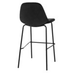 ΣΚΑΜΠΟ VINCENT HM9298.14 ΜΕΣΑΙΟΥ ΥΨΟΥΣ ΜΑΥΡΟ ΜΕ ΜΕΤΑΛΛΙΚΑ ΠΟΔΙΑ 47x51x96 εκ. - Image 5