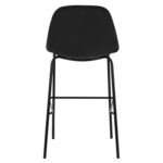 ΣΚΑΜΠΟ VINCENT HM9298.14 ΜΕΣΑΙΟΥ ΥΨΟΥΣ ΜΑΥΡΟ ΜΕ ΜΕΤΑΛΛΙΚΑ ΠΟΔΙΑ 47x51x96 εκ. - Image 6