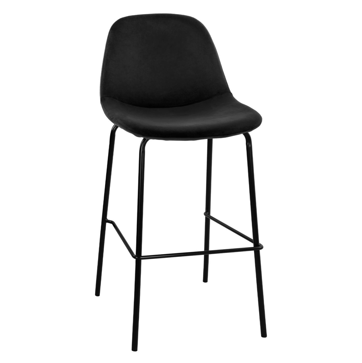 HM9298.14 ΣΚΑΜΠΟ VINCENT HM9298.14 ΜΕΣΑΙΟΥ ΥΨΟΥΣ ΜΑΥΡΟ ΜΕ ΜΕΤΑΛΛΙΚΑ ΠΟΔΙΑ 47x51x96 εκ. - Image 1