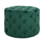 ΣΚΑΜΠΟ KASSIE ΚΥΠΑΡΙΣΣΙ ΒΕΛΟΥΔΟ ΤΥΠΟΥ CHESTERFIELD HM8406.03 Φ60x43Υ εκ.