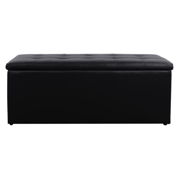 ΣΚΑΜΠΟ PU ΜΕ ΑΠΟΘΗΚΕΥΤΙΚΟ ΧΩΡΟ TRISCUBE ΜΑΥΡΟ HM223.01 121x51.5x50Υ εκ. - Image 4