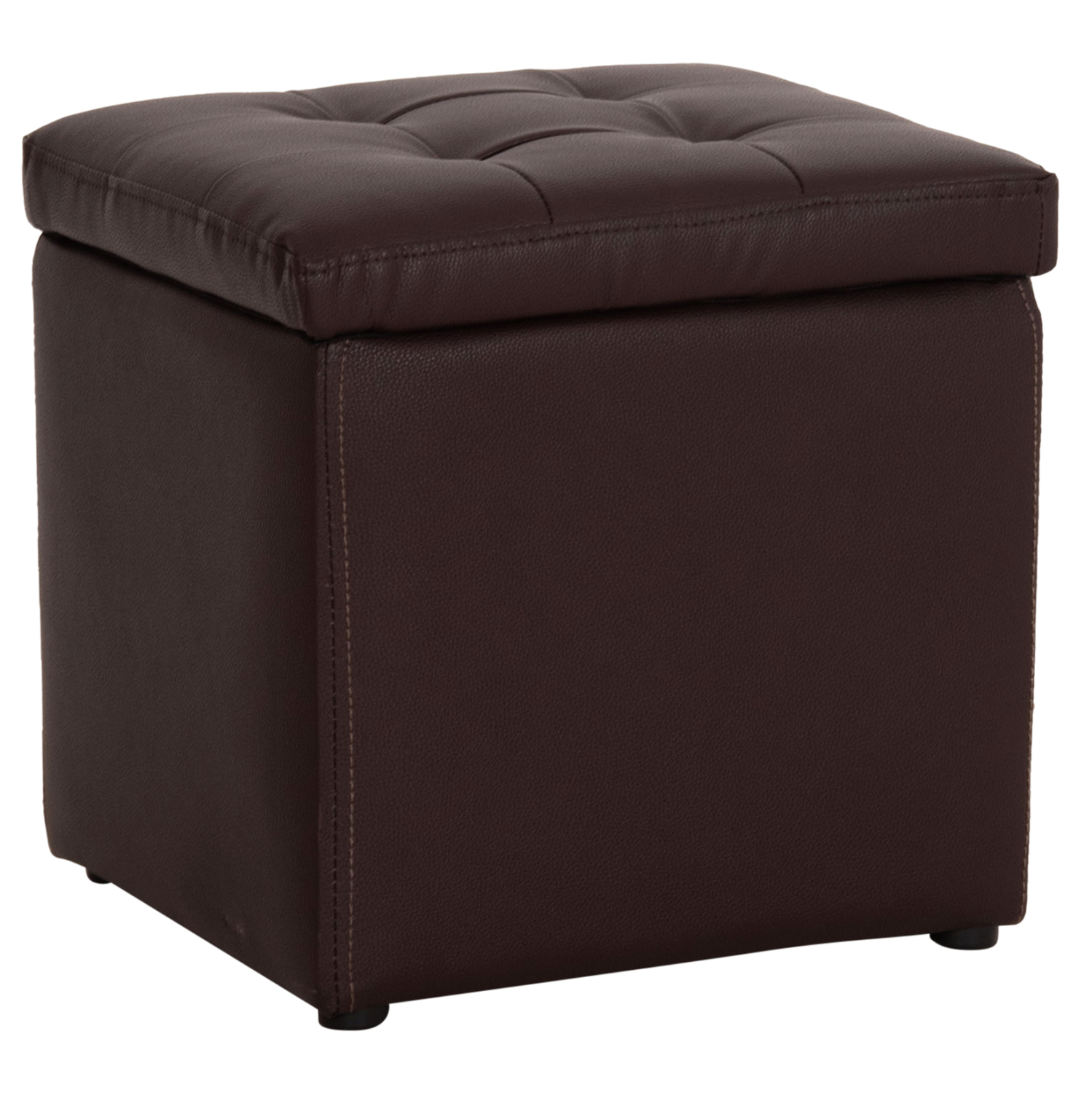 HM224.03 ΣΚΑΜΠΩ ΜΕ ΑΠΟΘΗΚΕΥΤΙΚΟ ΧΩΡΟ PU ΚΑΦΕ CUBE HM224.03--38x38x36.5Υεκ. - Image 1