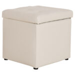 ΣΚΑΜΠΟ PRO CUBE HM224.02 PU ΜΕ ΑΠΟΘΗΚΕΥΤΙΚΟ ΧΩΡΟ- ΛΕΥΚΟ 38x38x36,5Υεκ. - Image 4