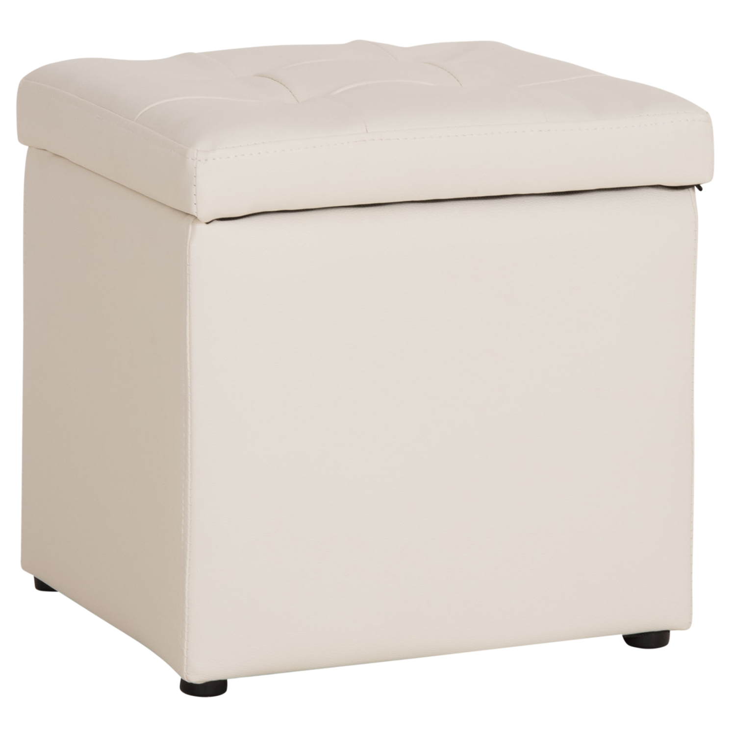 HM224.02 ΣΚΑΜΠΟ PRO CUBE HM224.02 PU ΜΕ ΑΠΟΘΗΚΕΥΤΙΚΟ ΧΩΡΟ- ΛΕΥΚΟ 38x38x36,5Υεκ. - Image 1