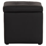 ΣΚΑΜΠΩ ΜΕ ΑΠΟΘΗΚΕΥΤΙΚΟ ΧΩΡΟ PU ΜΑΥΡΟ CUBE HM224.01 38x38x36.5Υεκ. - Image 5