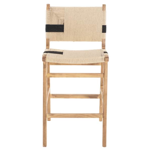 ΣΚΑΜΠΟ ΜΕΣΑΙΟΥ ΥΨΟΥΣ HM9325.01 RUBBERWOOD & ΣΧΟΙΝΙ-ΦΥΣΙΚΟ RUSTIC 45x46x95Υεκ. - Image 3