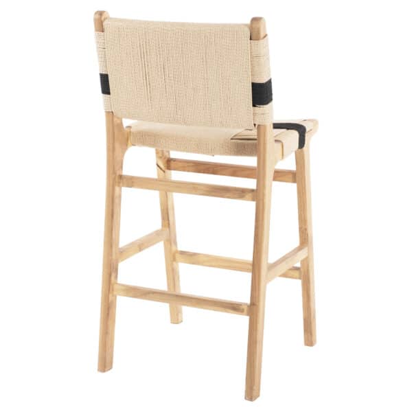 ΣΚΑΜΠΟ ΜΕΣΑΙΟΥ ΥΨΟΥΣ HM9325.01 RUBBERWOOD & ΣΧΟΙΝΙ-ΦΥΣΙΚΟ RUSTIC 45x46x95Υεκ. - Image 5